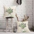 thumbnail image 2 of Spring Summer Leaf Pillow Covers 20X20 Inch Watercolor Eucalyptus Leaves Couch Pillow Cases Sage Green Farmhouse Throw Pillows Set of 2 Home Decor for Living Room Bedroom Bed Cushion Outdoor, 2 of 6