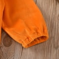 thumbnail image 5 of WERYOUNG Girls Boys Onesie Long Sleeve Hooded Button Down Pumpkin Halloween Pullover Jumpsuit Sweet Indoor One-Pieces,Orange,18-24 Months, 5 of 8