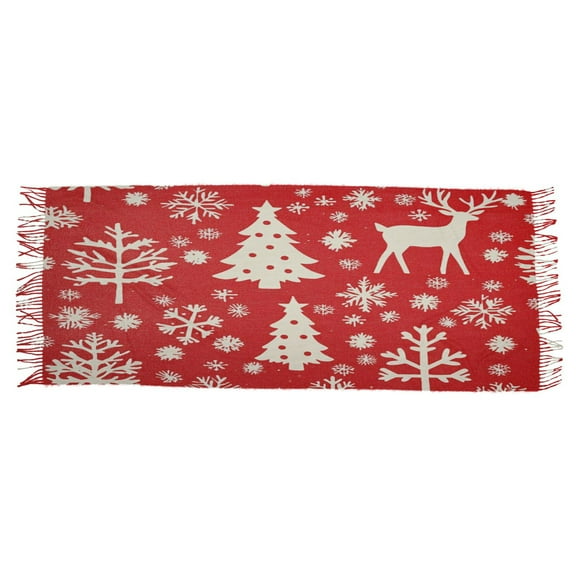 BZSMCE Women Scarf The Fashion Christmas Printing Simple Pattern Soft Warm Long Large Scarves