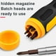 thumbnail image 5 of Juego de puntas de destornillador con mango de trinquete magnético en miniatura, kit de herramientas magnéticas con mango antideslizante, 5 of 5