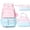 Pink Blue, variant on 3 PCS Gradient Backpack Set, Waterproof Backpack with Lunch Box & Pencil Case, Blue Purple