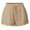 Beige, variant on HAiming Shorts for Women Summer Trendy Lace Plus Size Casual Drawstring Shorts Yoga Sport Pants Leggings Trousers