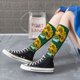 thumbnail image 5 of Fotbe Sunflowers in Bucket Calcetas Divertidas Estampadas para Hombre y Mujer, Calcetas de Algodón hasta la Rodilla para Caminar, Correr, Enfermería y Embarazo, 5 of 6