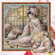 thumbnail image 1 of Kit Punto Cruz para Niña Hilo Algodón Ecológico Bordado 11CT 50x50cm, 1 of 8