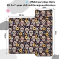 thumbnail image 5 of Skull and Sunflower Gothic Pattern Teens Toddler Nap Mat with Pillow, Sleeping Mat Bag for Preschool Daycare 50"x20", 5 of 6
