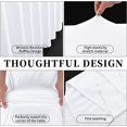 thumbnail image 3 of SHILIU-2 Pack 8Ft Spandex Table Skirt Fitted White Stretch Tablecloth,One-Piece Wrinkle-Resistant Ruffles Design Installs in Seconds,Perfect for Rectangle Tables Banquets Parties Wedding Thanksgiving, 3 of 4
