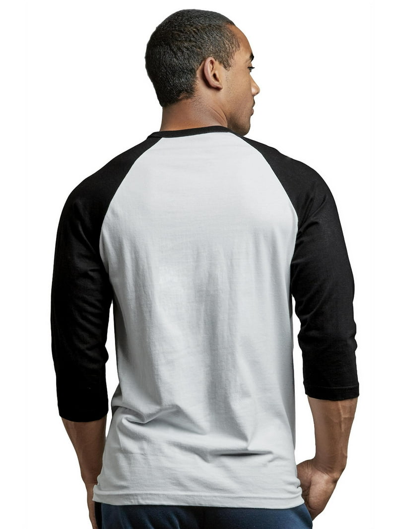 Men's 3/4 Sleeve Casual Raglan Jersey Baseball Tee Shirt (2XL