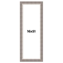 16x51 Frame Grey Real Wood Picture Frame Width 2.75 Inches | Interior Frame Depth 0.5 Inches |