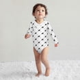 thumbnail image 4 of Xecao Black Rabbit Print Baby unisex-baby Cotton Long-sleeve Bodysuits-6 Months, 4 of 6