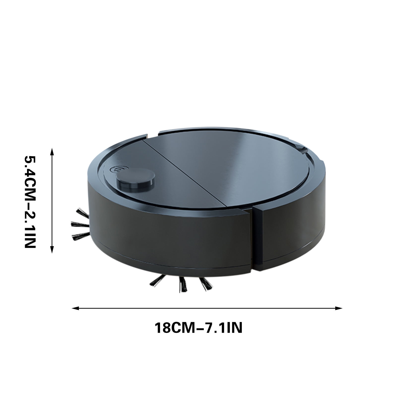 SPOORYYO Robot Vacuum And Mop Combo Mini 18x18x5.4cm 400mAh Lithium Battery 55db Quiet Operation Integrated Sweeping Suction Mopping Home Essentials