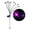 Purple 10, variant on AOJA Solar Eyeball Lights for Halloween Outdoor Decor, Waterproof Garden Stake Lights with Colorful Glowing Ghost Eye Design,Red 8