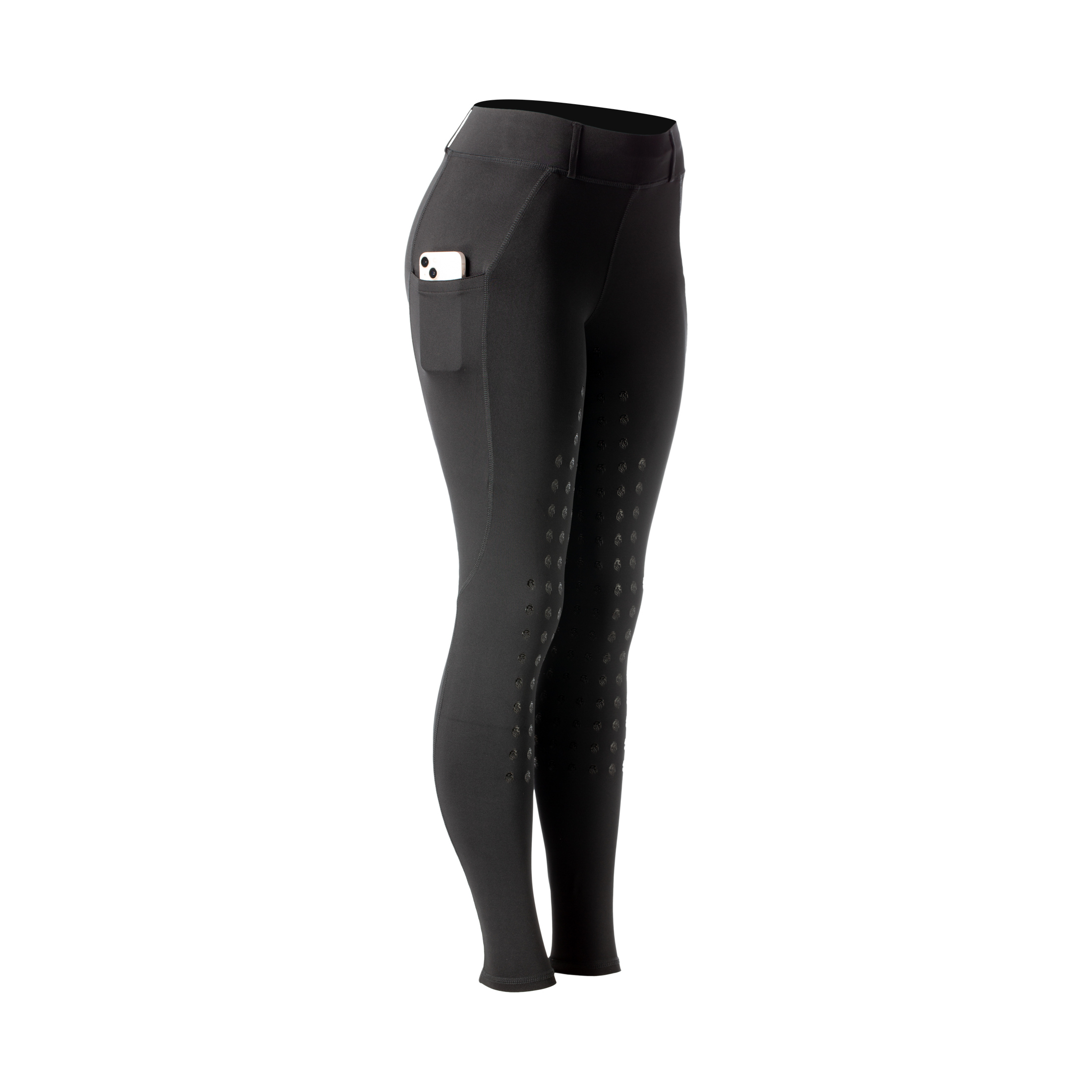 Equinavia Classic Womens Silicone Full Seat Horse Riding Pants with Phone Pockets | Equestrian Breeches Schooling Tights