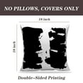 thumbnail image 2 of LALILO Throw Pillow Covers Scanned Knife Strokes And Accent Cushion Cover 18" x 18", 2 Pack, 2 of 6