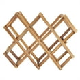 thumbnail image 1 of Durable Foldable Wood Wine Rack, Wine Organizer, Accordion Design For Kitchen Living Room Home, 1 of 8