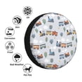thumbnail image 2 of Kdxio Trains And Cactuse for Tire Cover Wheel Protectors Tyre Covers Weatherproof Wheel Covers Universal Fit for Trailer Rv SUV Truck Camper Travel Trailers 16 inch, 2 of 5