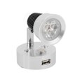 thumbnail image 1 of Foco De Lectura Interior, 10-30 V 3 W Clásico 90 ° Giratorio Ajustable Plata Shell LED RV Luz De Lectura Con Interruptor Táctil Para Barcos Y Yates ANGGREK Luz neutra, 1 of 8