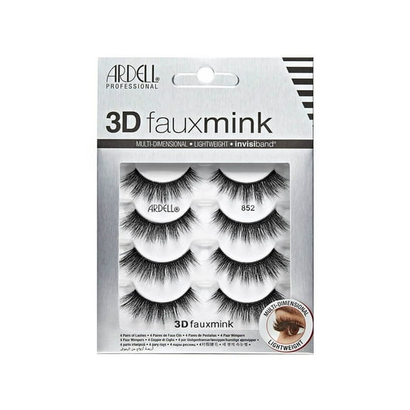 Ardell Lashes 3D Faux Mink, 852, 4 Pairs
