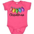 thumbnail image 3 of Inktastic Merry Christmas Rainbow Holiday Lights Boys or Girls Baby Bodysuit, 3 of 5