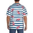 thumbnail image 5 of Wukai Clown Fish Men's Casual Short-Sleeve Button Down Shirt - Lightweight Summer Dress Shirt for Daily Wear-Large, 5 of 7