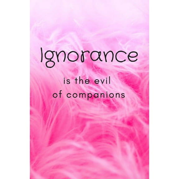 Ignorance is the evil of companions (Paperback)