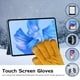 thumbnail image 4 of Guantes mágicos de invierno con pantalla táctil para mujer Guantes de punto doble gruesos y cálidos para mujer, 4 of 5