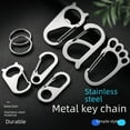 thumbnail image 4 of Abridor de botellas de titanio, pequeño llavero abridor de botellas de cerveza, abrelatas con llavero de acero inoxidable, 4 of 6
