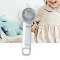 thumbnail image 3 of Mini ventilador portátil recargable, ligero, elegante, pequeño, de mano, para escritorio Blanco, 3 of 6