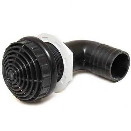 TH Marine Boat Thru Hull Fitting TH-1590AFD | 90 Degree w/ Strainer