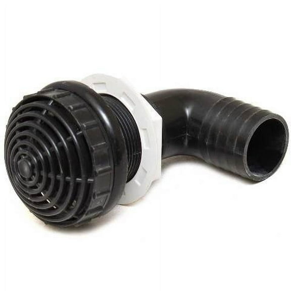 TH Marine Boat Thru Hull Fitting TH-1590AFD | 90 Degree w/ Strainer