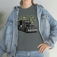 thumbnail image 4 of Truck Driver Camo American Flag Distressed Style Trucker T-Shirt, 4 of 4