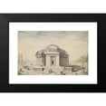 thumbnail image 2 of Louis Gustave Taraval 18x13 Black Modern Framed Museum Art Print Titled - Hexagonal Temple in an Italianate Landscape (C. 1780), 2 of 5
