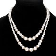 thumbnail image 4 of Collar de perlas de imitación de lujo de doble capa ajustable Farfi para fiesta, dorado, 4 of 5