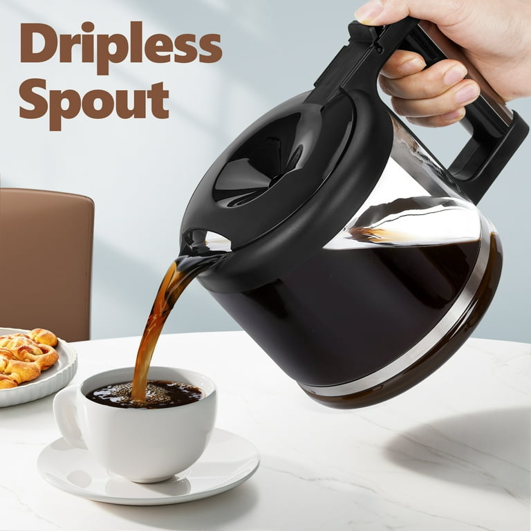 10 Cup Coffee Pot Replacement for Delonghi Coffee Maker, Glass Carafe  Replacement, Delonghi Coffee Pot Replacement with Sturdy Handle, Enhanced  ...