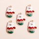 thumbnail image 3 of 10 Uds. De dijes de Navidad esmaltados mezclados, sombreros de estrella de Noel, colgantes de Papá Noel para hacer joyería Diy, accesorios para hacer collares y pendientes, 3 of 4
