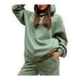 thumbnail image 5 of Blotona Women 2 Piece Jogger Set Long Sleeve Hoddie Sweatshirt Oversized Pullover Matching Sweatpants Tracksuit for Teen Girl, 5 of 8