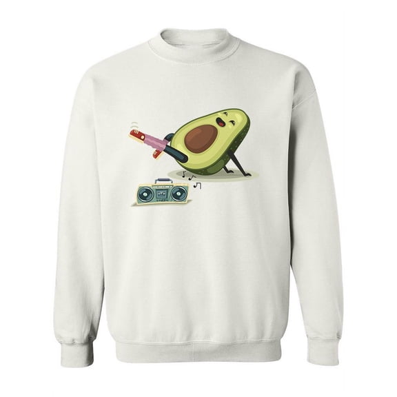 Avocado Doing Pilates Sweatshirt Women -Image by Shutterstock, Female Medium