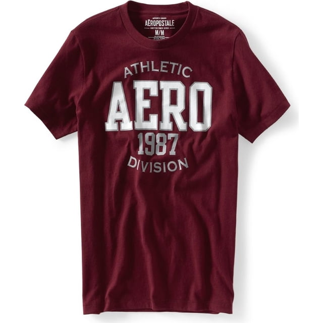 Aeropostale Athletic Aero 1987 Camiseta gráfica para hombre, rojo, grande