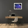 thumbnail image 3 of Grey, Jace 24x19 White Modern Wood Framed Museum Art Print Titled - Blue Purple Agate Marble, 3 of 4