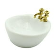 thumbnail image 2 of Kokiya 1:12 Scale Miniature Washbasin Bathroom Decor Miniature Furniture for Kids Gifts Oval, 2 of 9