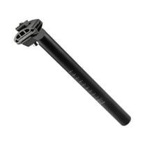 Unique Bargains 27.2x300mm Bike Seat Post Aluminum Alloy Bicycle Seatpost Saddle Pole Road Bike Seat Tube Mount Black