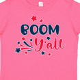 thumbnail image 4 of Inktastic 4th of July Boom Y'all with Red White and Blue Stars Boys or Girls Toddler T-Shirt, 4 of 5