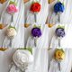 thumbnail image 3 of Ramo de flores artificiales para boda, broche para novia Rosa verde, 3 of 9