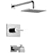 thumbnail image 3 of Delta Faucet Vero 14 Series Single-Function Tub and Shower Trim Kit with Single-Spray Touch-Clean Rain Shower Head, Chrome T14253 (Valve Not Included), 3 of 4