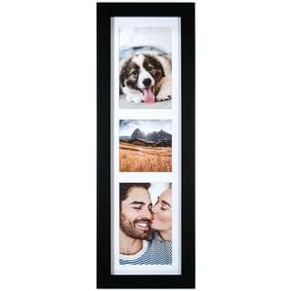 Malden International Designs Berkeley Beveled Edge Wood Collage Picture  Frame, 7 Option, 7-4x6, Walnut