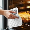 thumbnail image 3 of Gray Eucalyptus Leaves Pot Holders for Kitchen Heatproof Potholder, 3 Pack Watercolor Floral Leaf Plants Hot Pads Multipurpose Oven Pads Cloth Potholders Trivet for Cooking Baking, 3 of 8