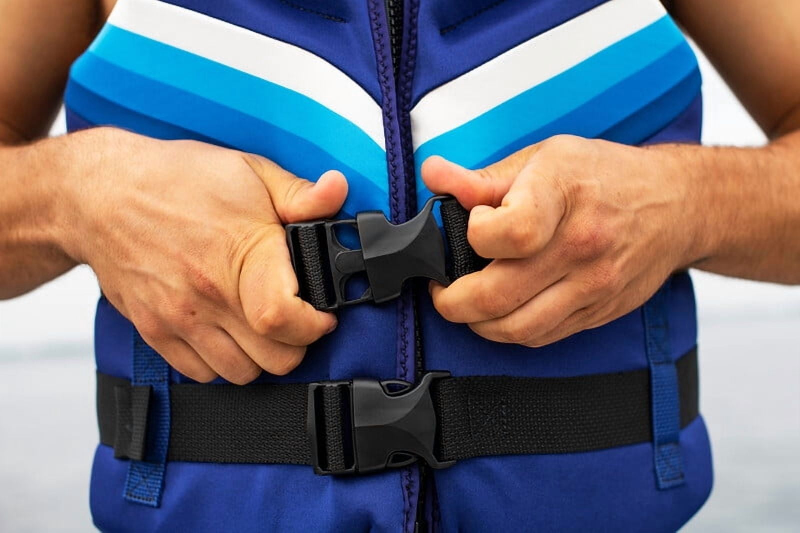 (2 pack) Body Glove Men's Dual-Size Evoprene PFD Life Jacket and Vest, Male, S/M, Blue