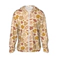 thumbnail image 1 of Fotbe Fall Leaves Chaqueta con Protección Solar UPF 50+ para Hombre y Mujer, Camisa con Capucha y Bolsillos-X-Large, 1 of 7
