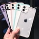 thumbnail image 3 of Funda Carca Borde Transparente De Color Caramelo Para iPhone 13 12 11 Pro Max XR 7 8 Plus SE 2020, 3 of 4