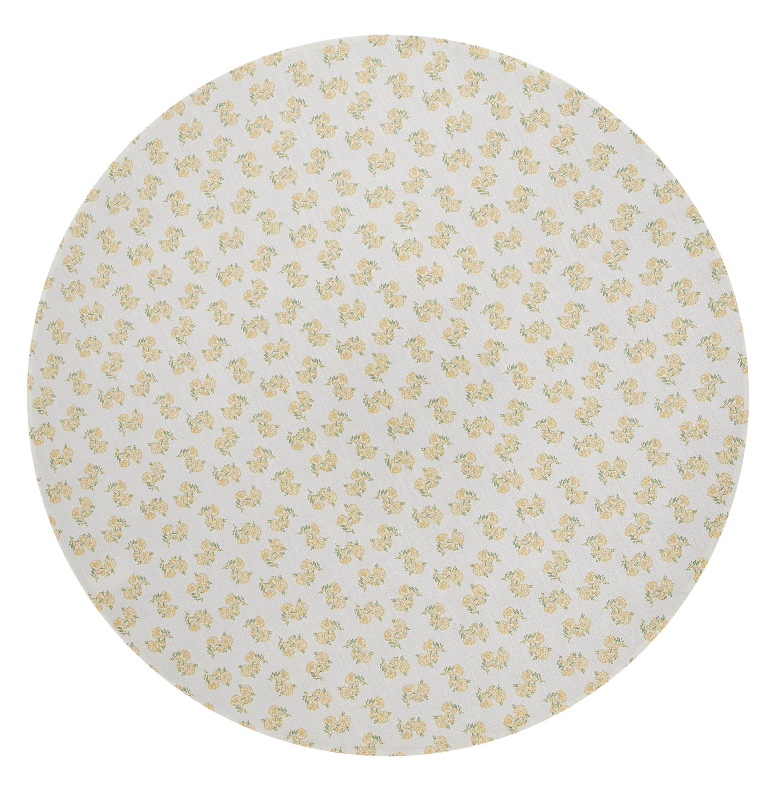 Easter Block Print 70" Round Tablecloth - 100% Cotton, Multi-color