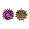 thumbnail image 1 of Usted puede dar un regalo mundo inspirador Pin de gancho de metal vintage con forma de sol Unbranded M, 1 of 3